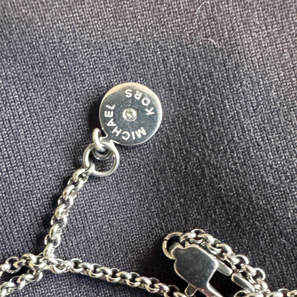 Michael Kors Gold and Silver Padlock Pendant Necklace - Picture 3 of 4